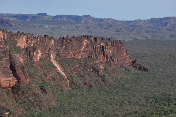 O grandioso cenário da Chapada dos Guimarães na área conhecida como Cidade de Pedra, em Mato Grosso